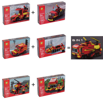 لگو استندی آتش نشان 6 مدل جور قرمز(BT3011/16)